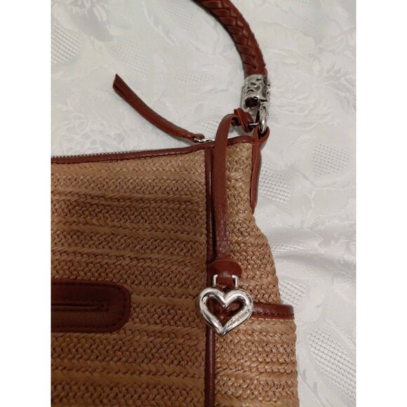 Brighton Brice Organizer & Hobo Shoulder Handbag Beige & Brown - Picture 9 of 16